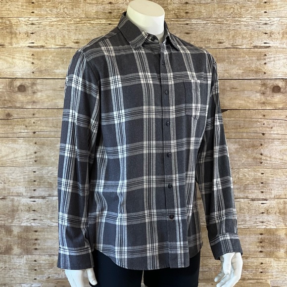 Waterproof Large Mens Shirt Gray Button Down - Picture 2 of 8